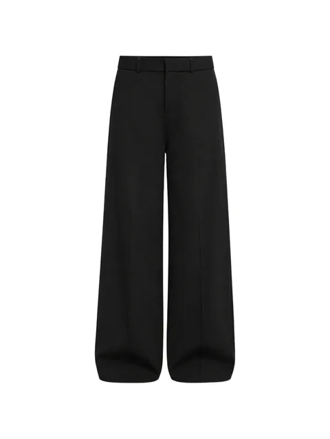 Edna raised-stitch pegged trousers