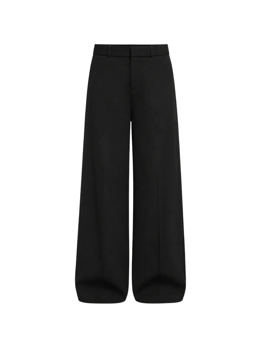 Edna raised-stitch pegged trousers 1