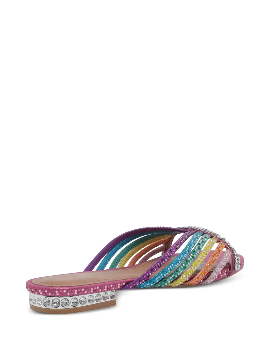 crystal strap flat mules 3