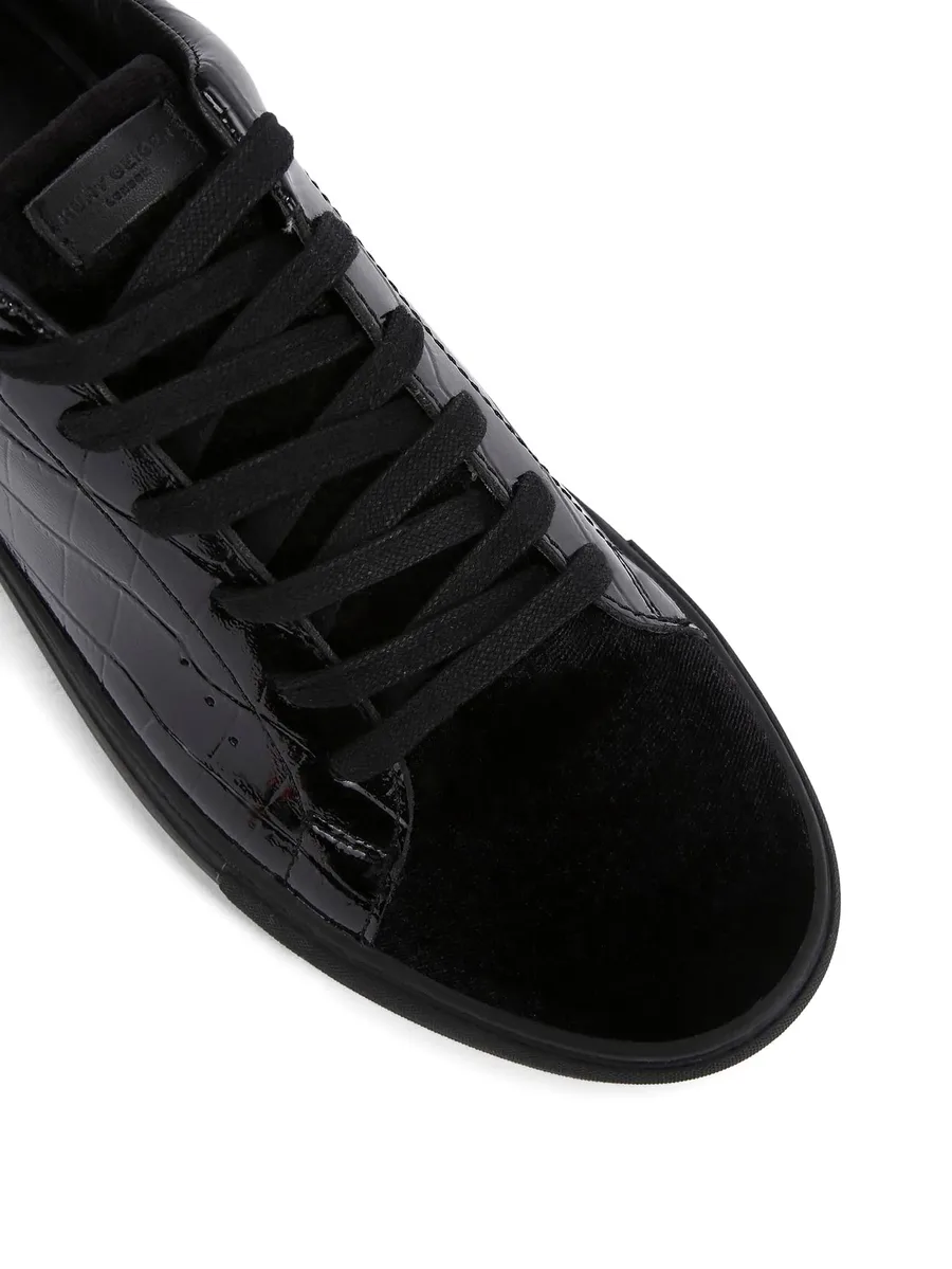 croc head lace-up sneakers 7