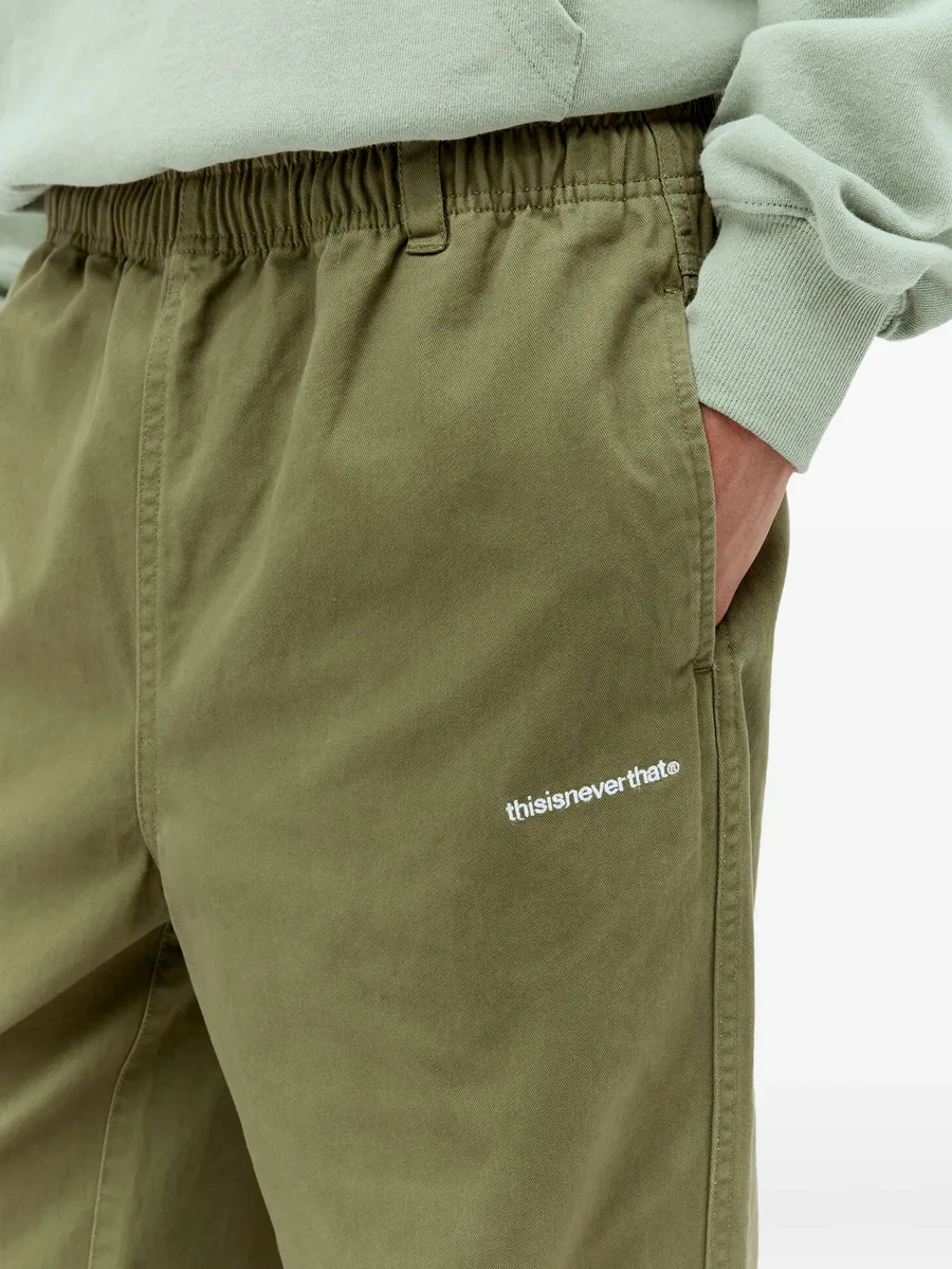 elasticated logo trousers 8