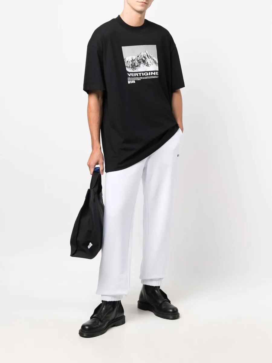 logo-print tapered cotton joggers 3