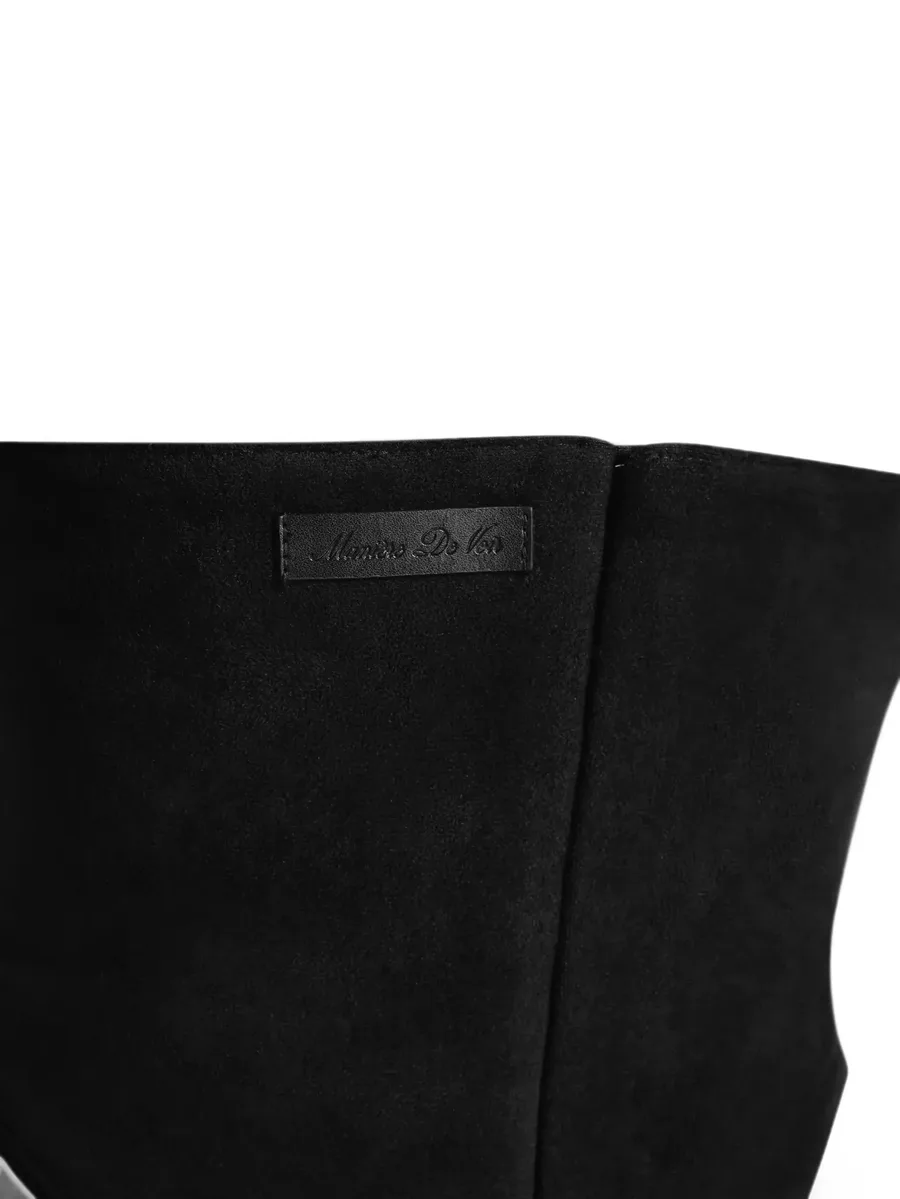 Chloein blacksuede corset with belt 3