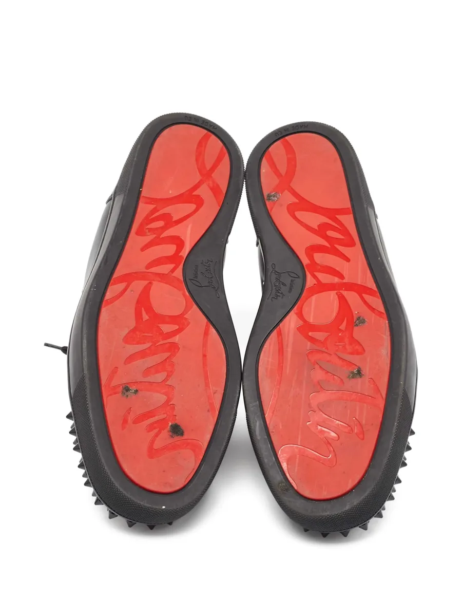 studded leather sneakers 9