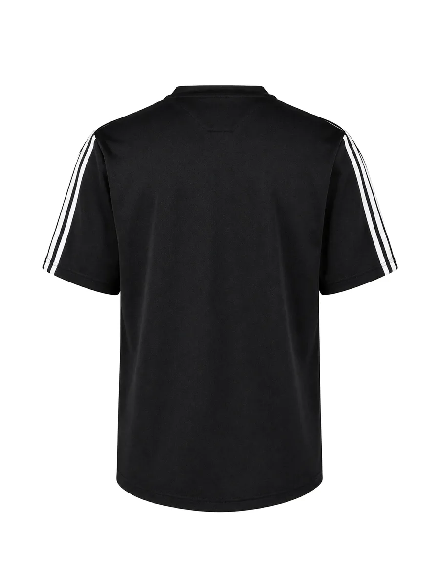 logo-embroidered striped top 2