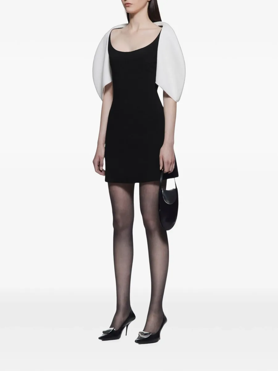 Estelle padded-yoke puff-sleeve mini dress 3