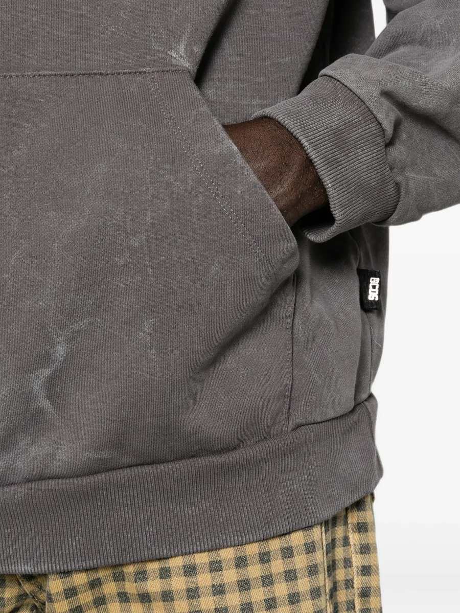 stud-embellished washed-effect hoodie 5
