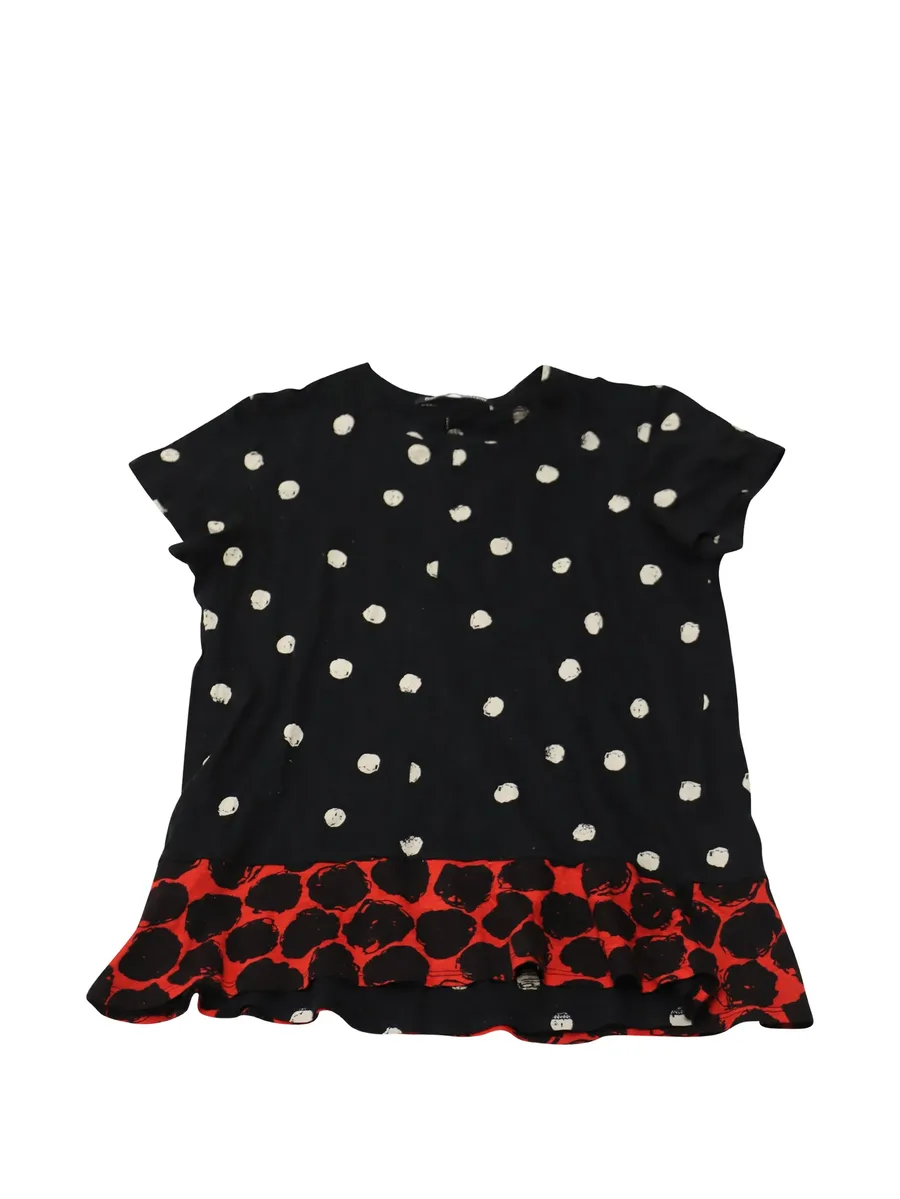 polka dot-print short-sleeve T-shirt 1