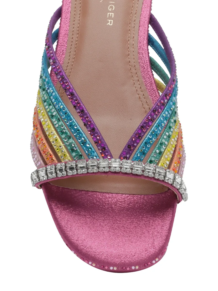 crystal strap flat mules 4