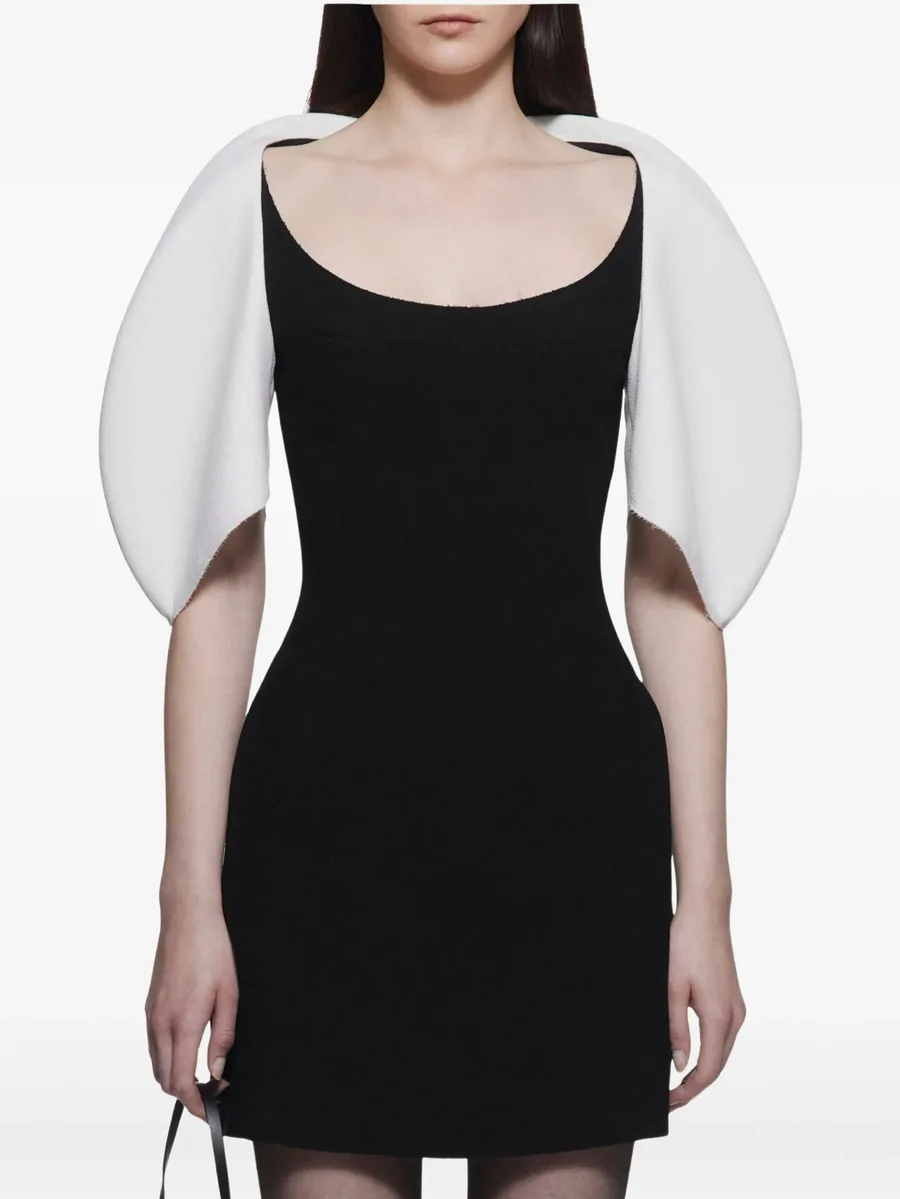 Estelle padded-yoke puff-sleeve mini dress 5