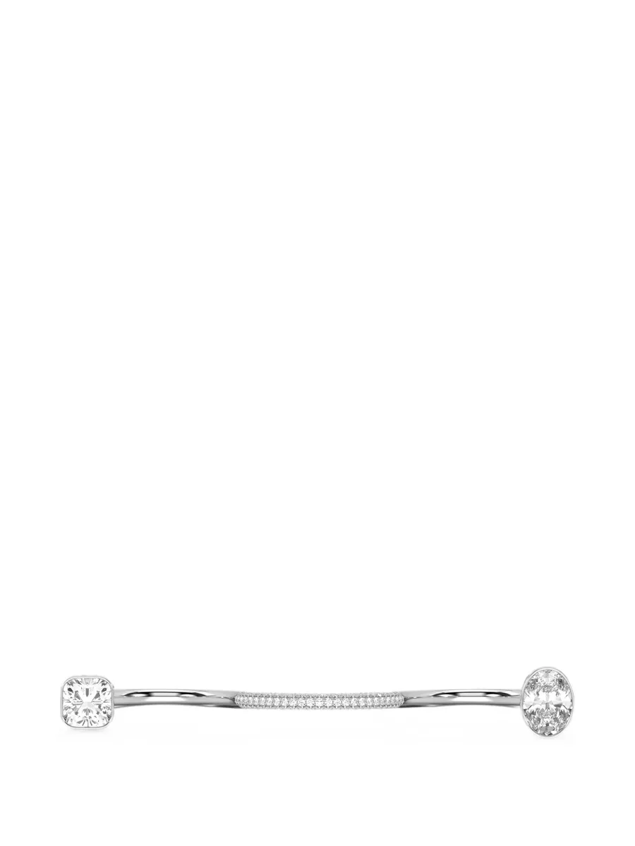 diamond-embellished multi-finger ring 2