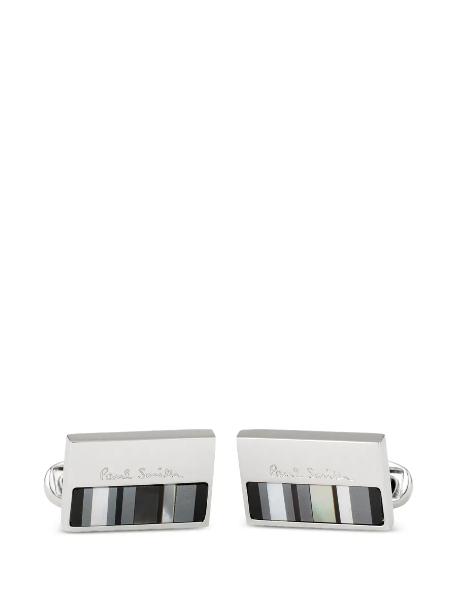 logo-engraved cufflink 1