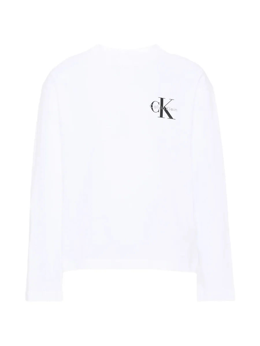 logo-print long-sleeve T-shirt 1