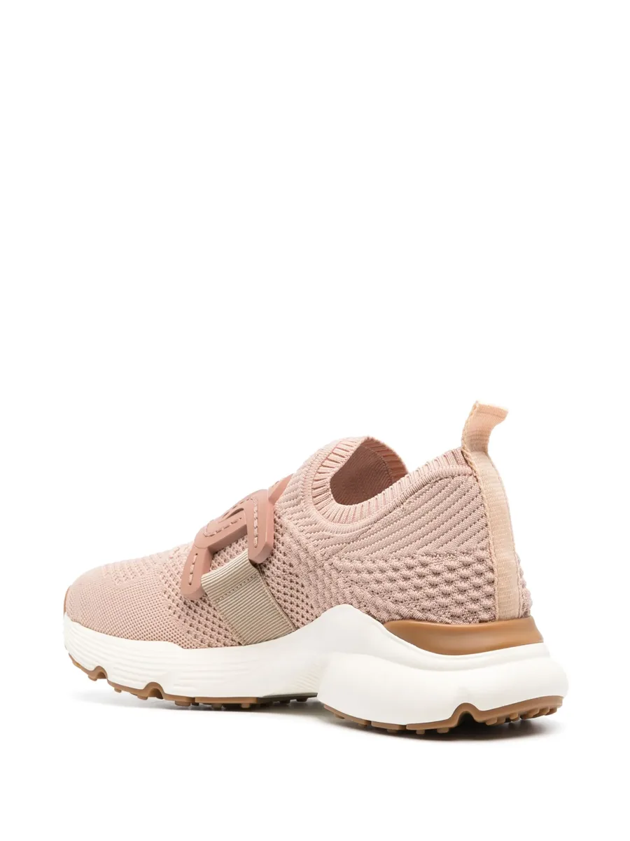 chain-embellished woven sneakers 8