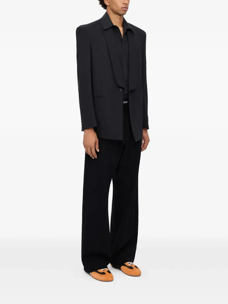 drawstring-fastening logo-waistband trousers 5