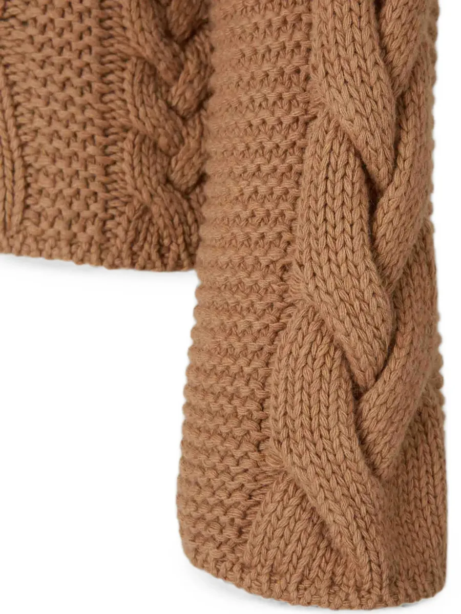 crystal-embellished cable-knit cardigan 4