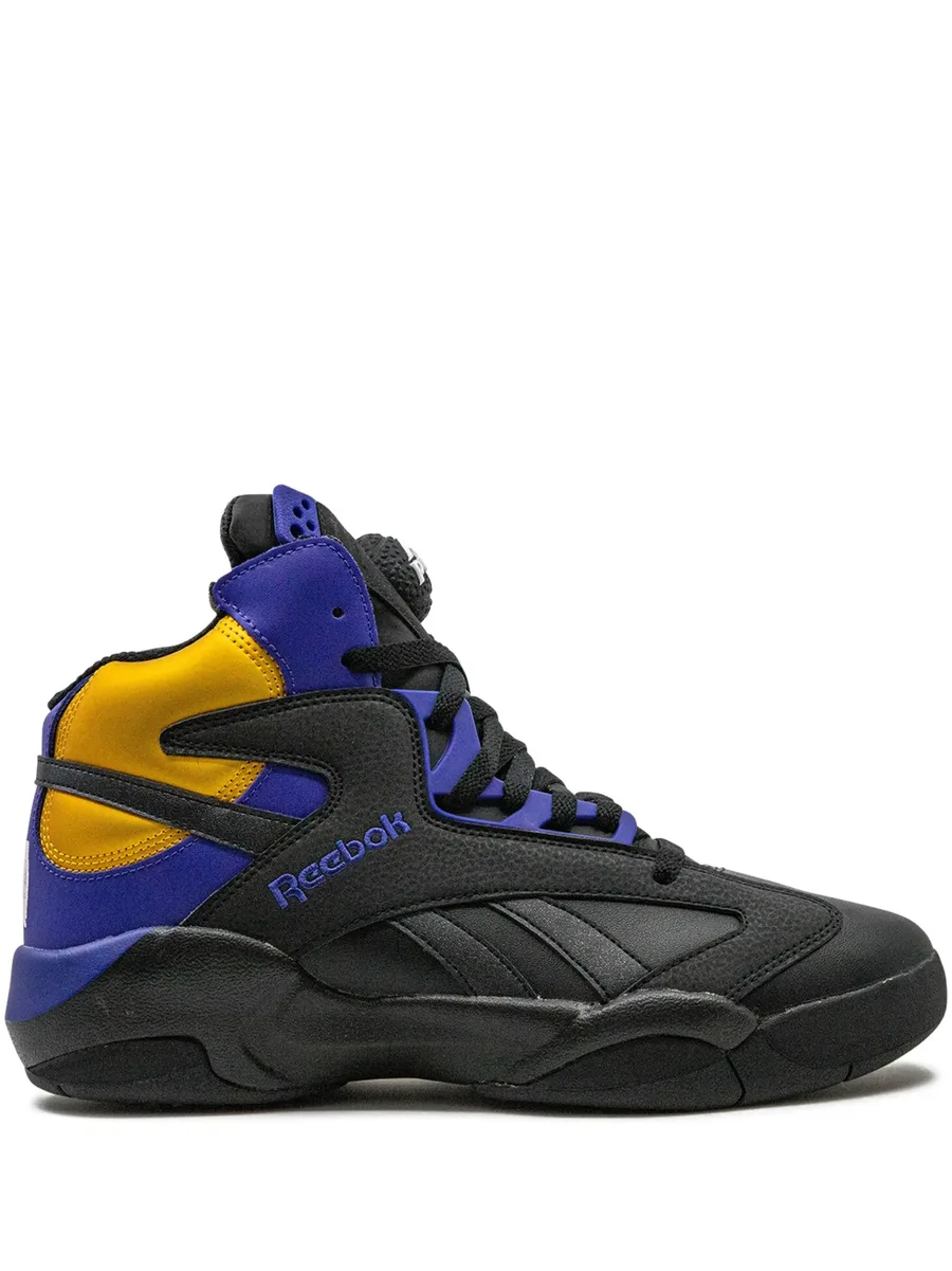 Shaq Attaq "Core Black/Bold Purple/Collegiate Gold" sneakers 1