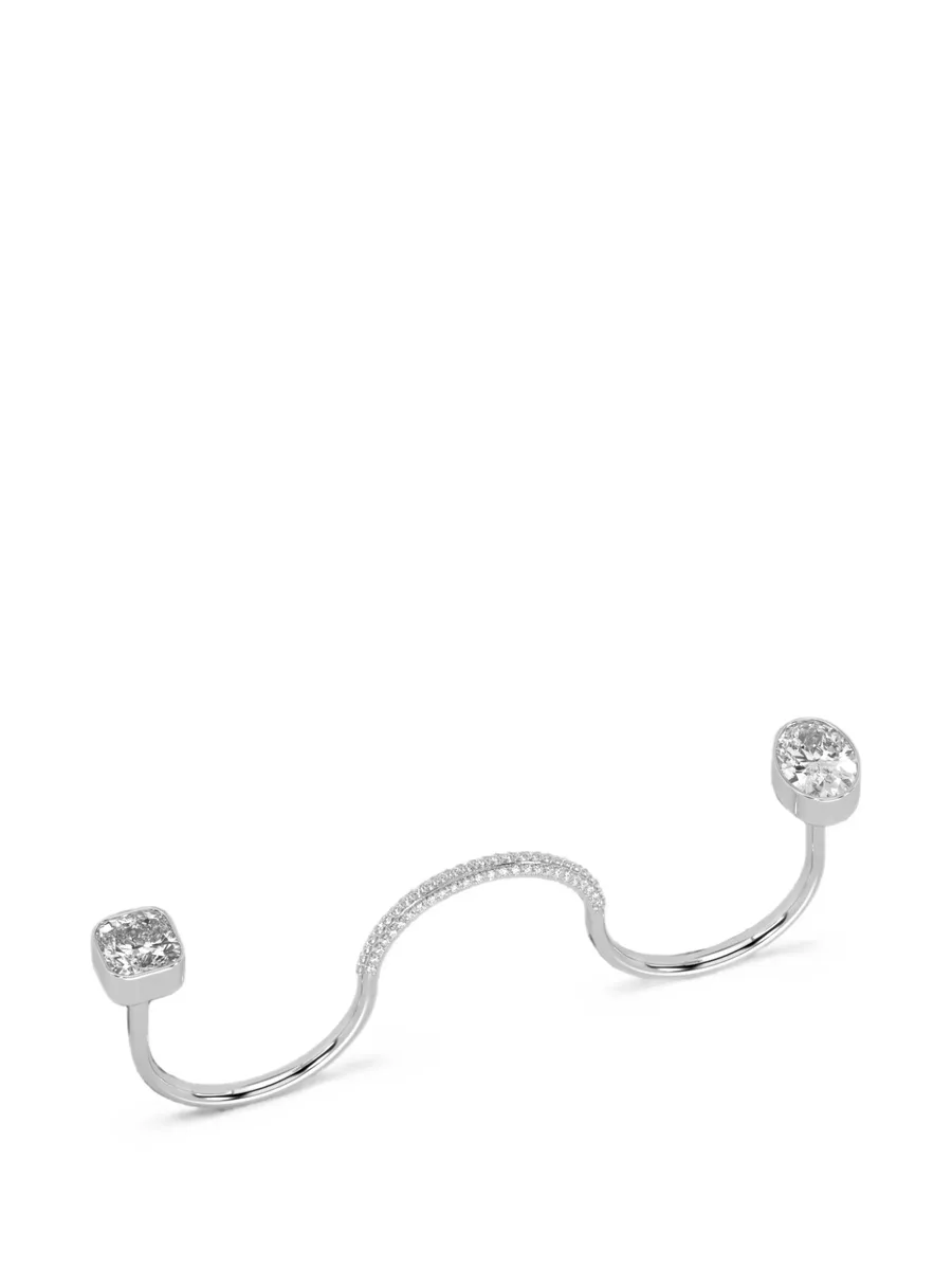 diamond-embellished multi-finger ring 1