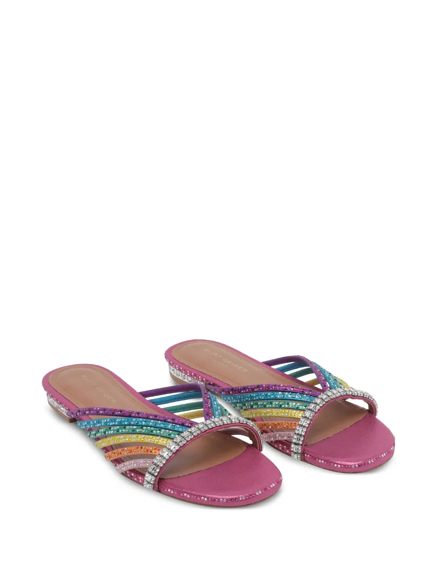 crystal strap flat mules 2
