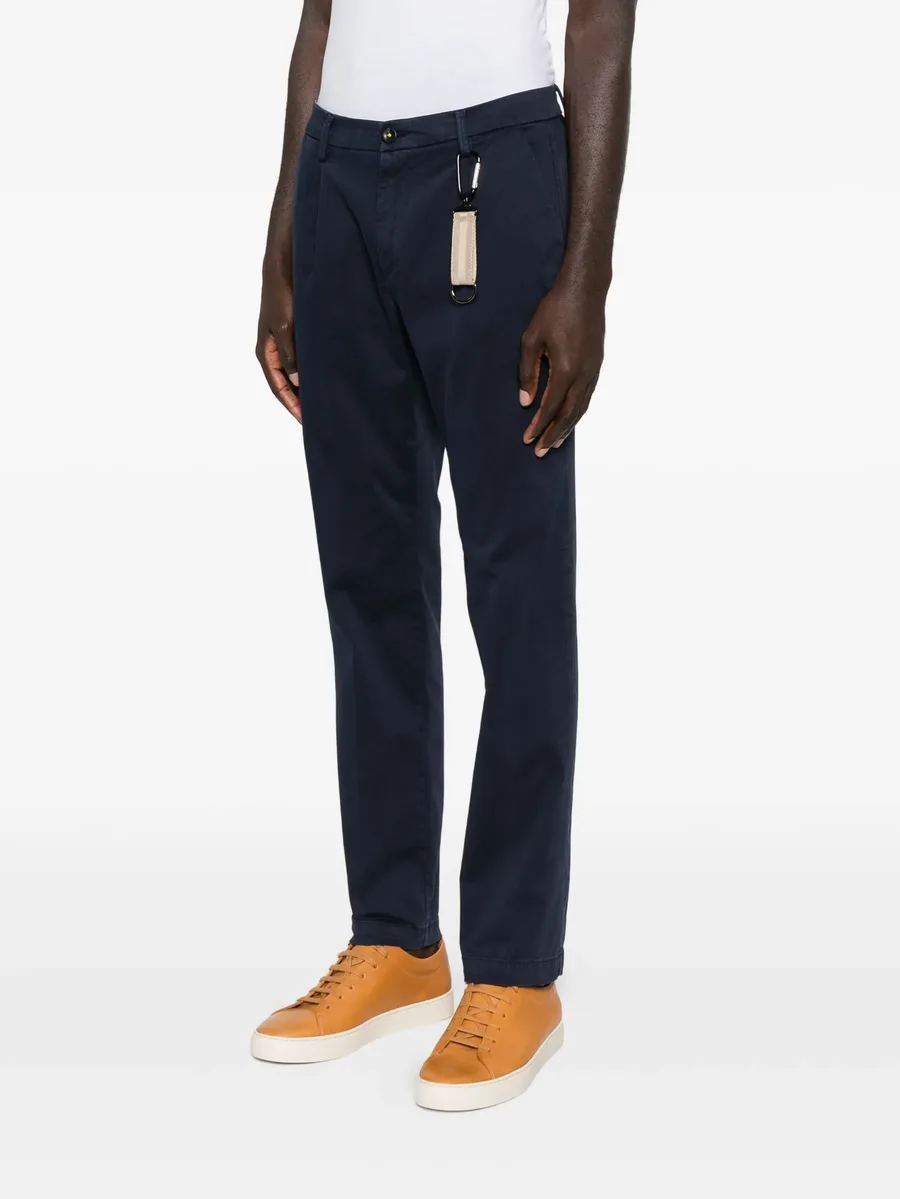 pleated twill chino trousers 6