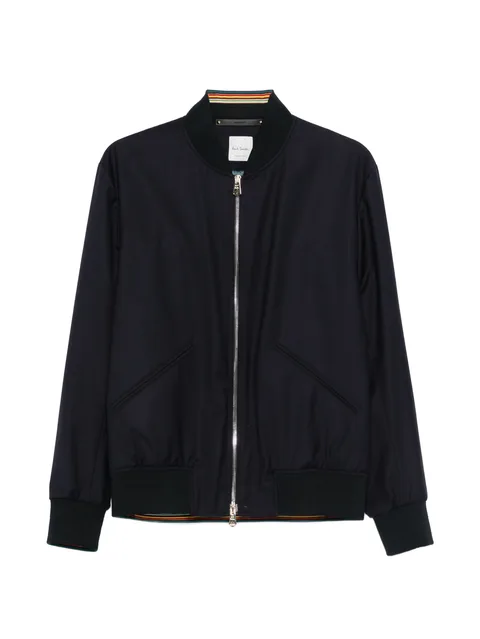 zip-up bomber jacket