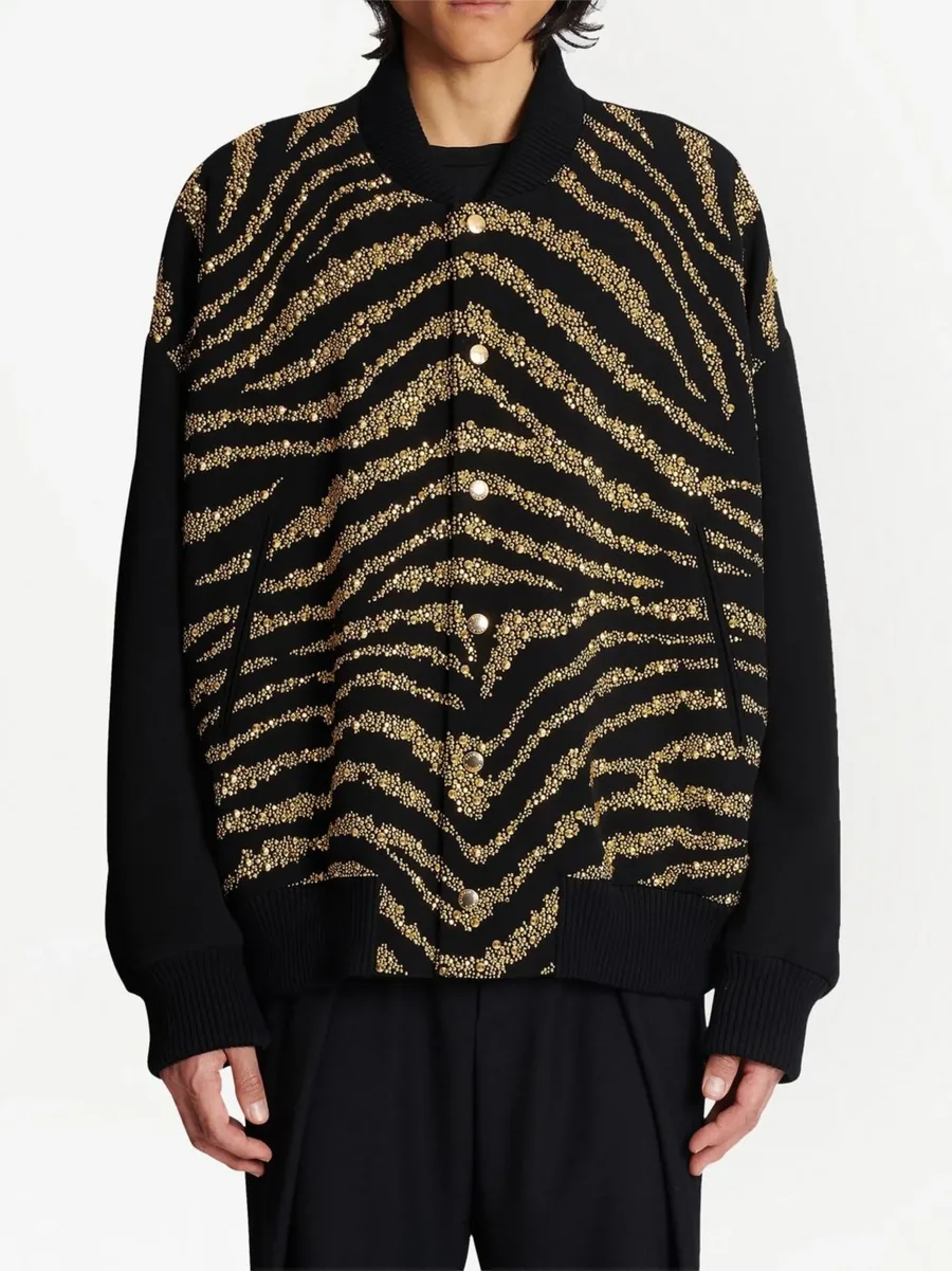 metallic zebra-print jacket 6