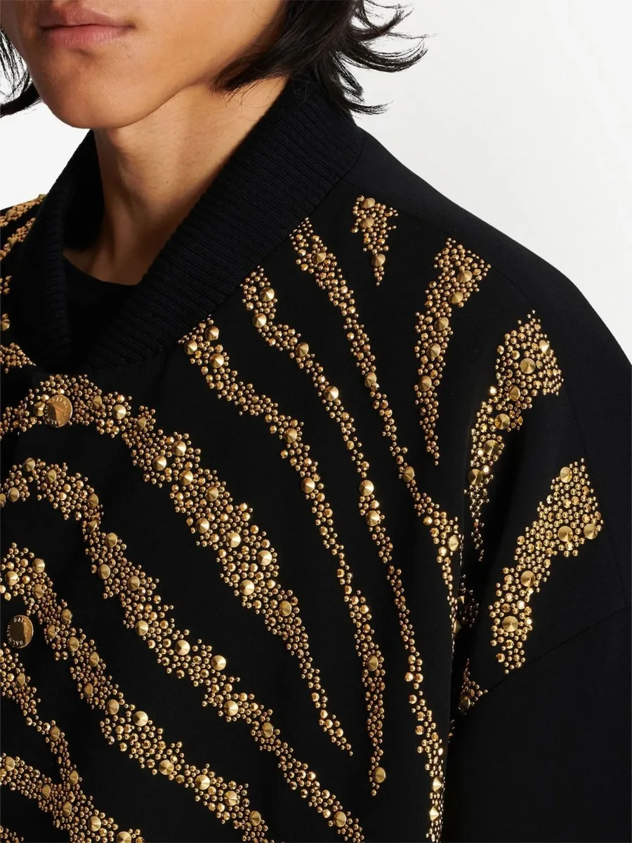 metallic zebra-print jacket 9