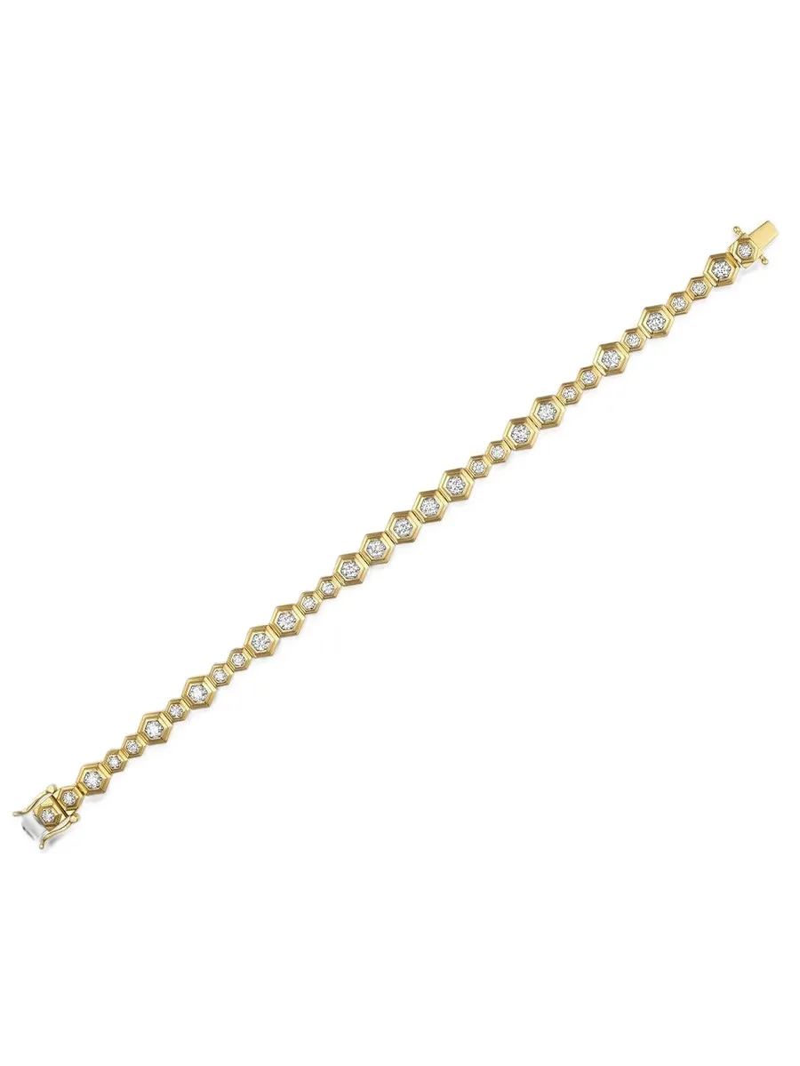Honey Comb diamond bracelet 3