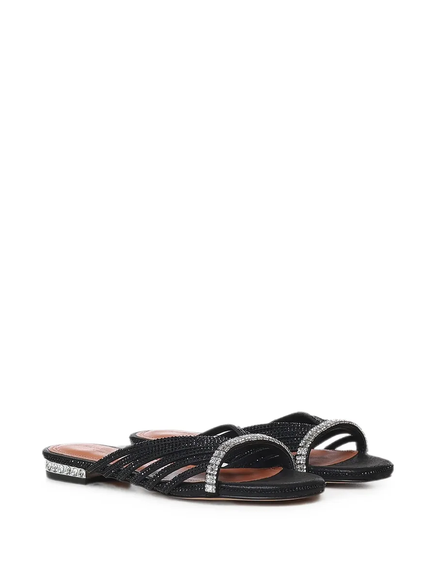 crystal strap flat mules 2