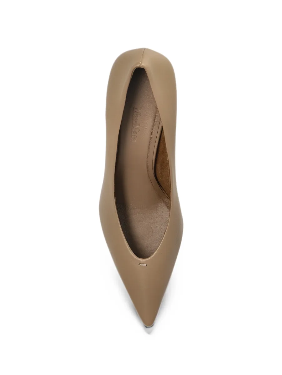 leather pointed-toe pumps 4