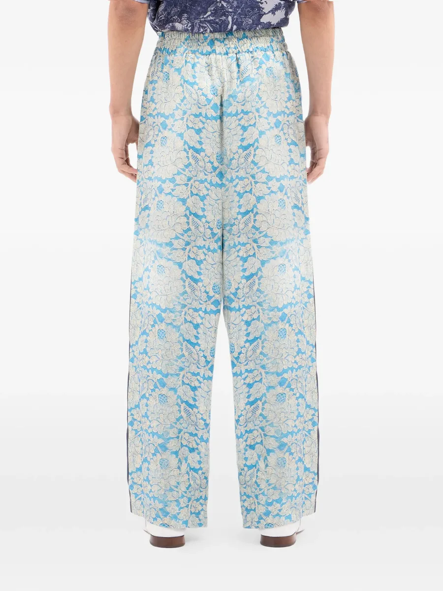 floral jacquard trousers 7