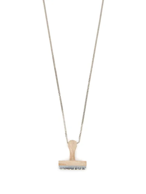 Stamp pendant necklace