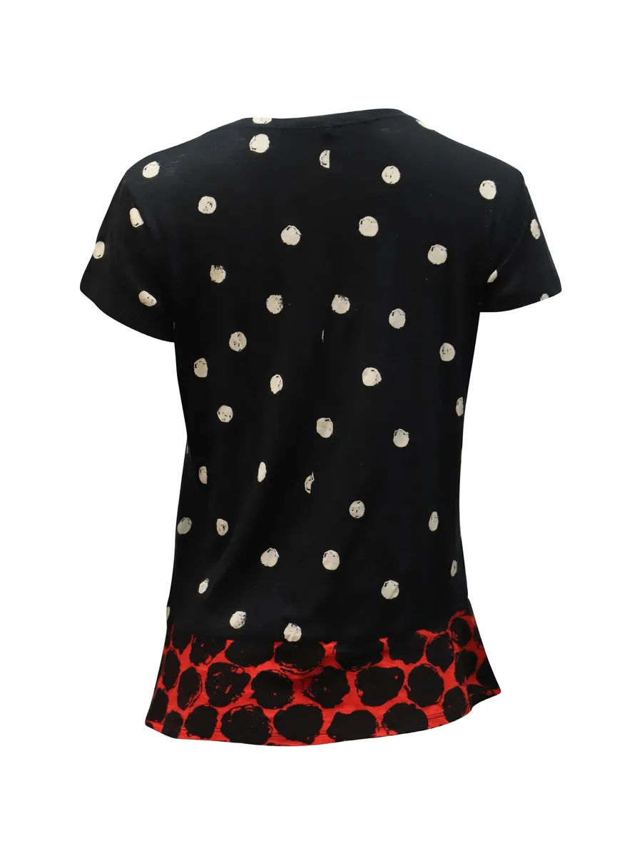 polka dot-print short-sleeve T-shirt 3