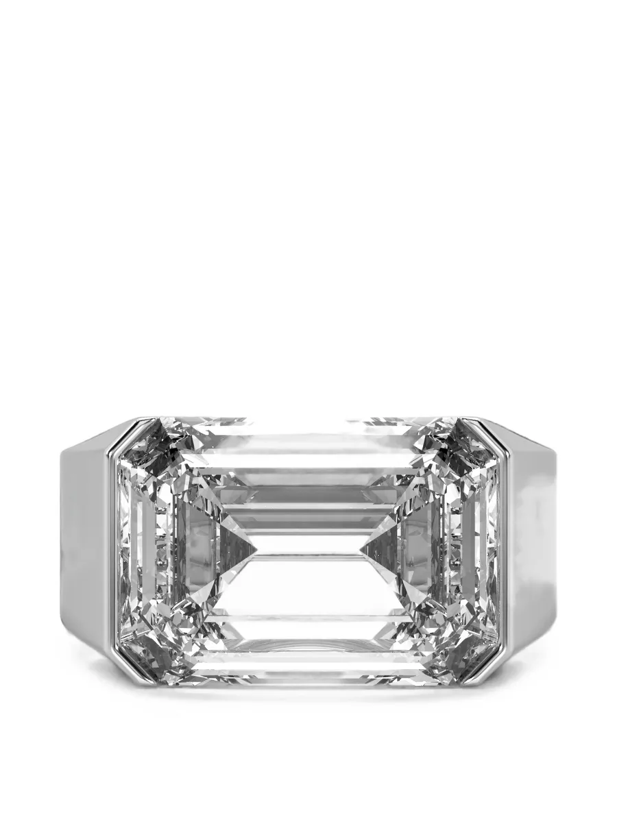 emerald-cut diamond-embellished ring 1