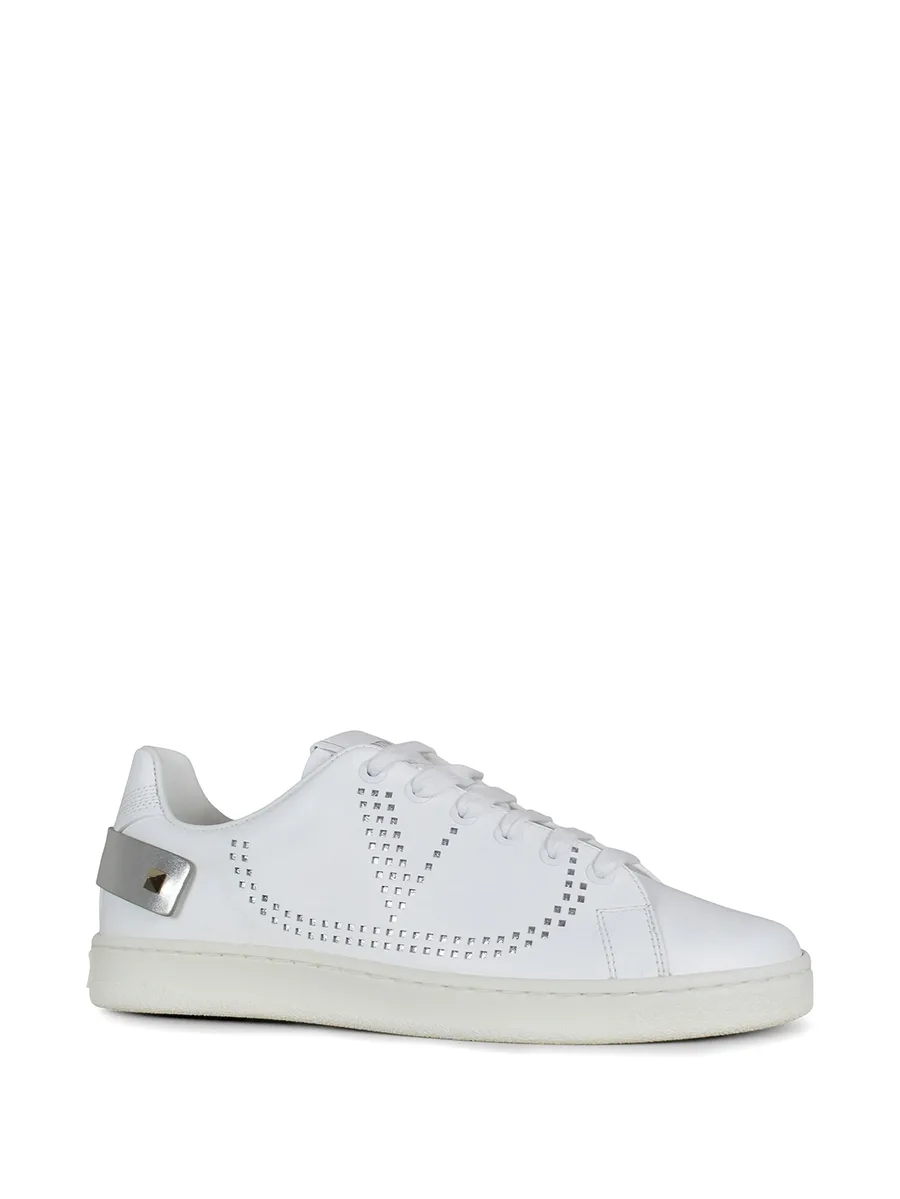 backnet perforated leather sneakers 3