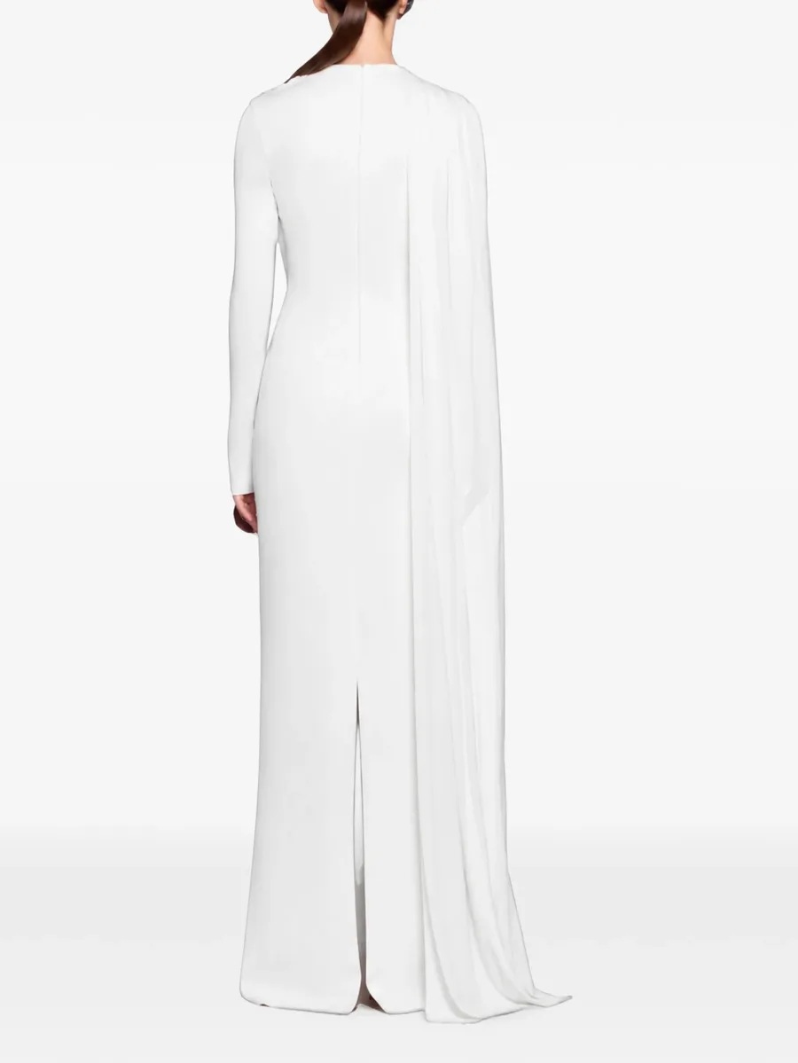 Nilah draped embellished maxi dress 4