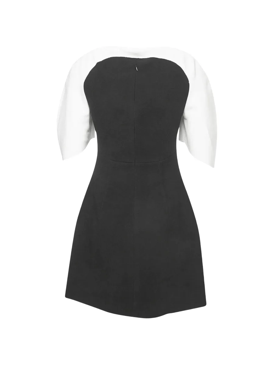 Estelle padded-yoke puff-sleeve mini dress 6