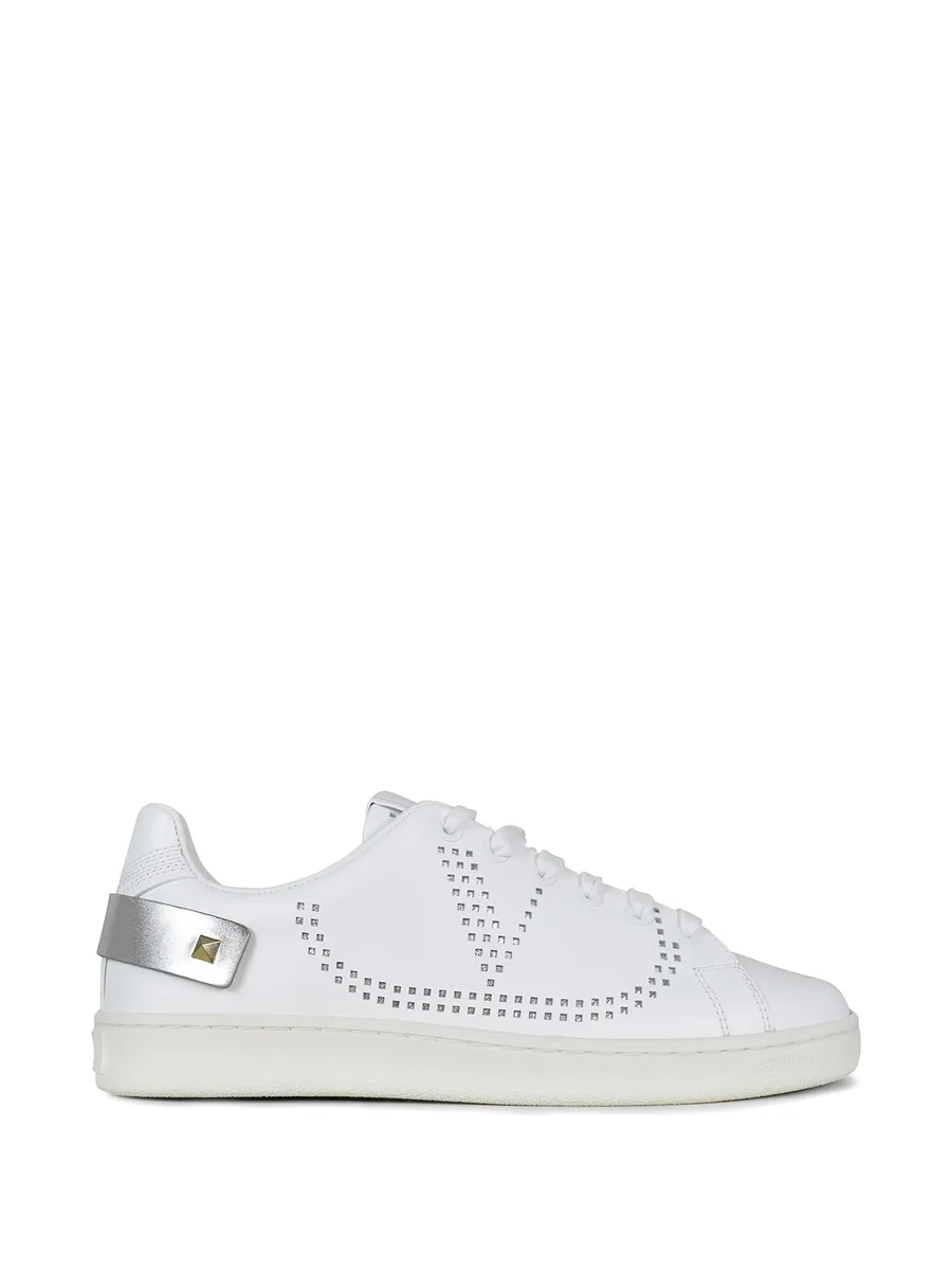 backnet perforated leather sneakers 1