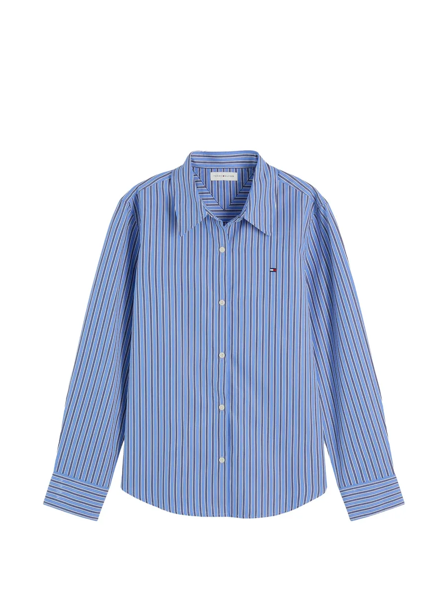 vertical-stripe long-sleeve shirt 1