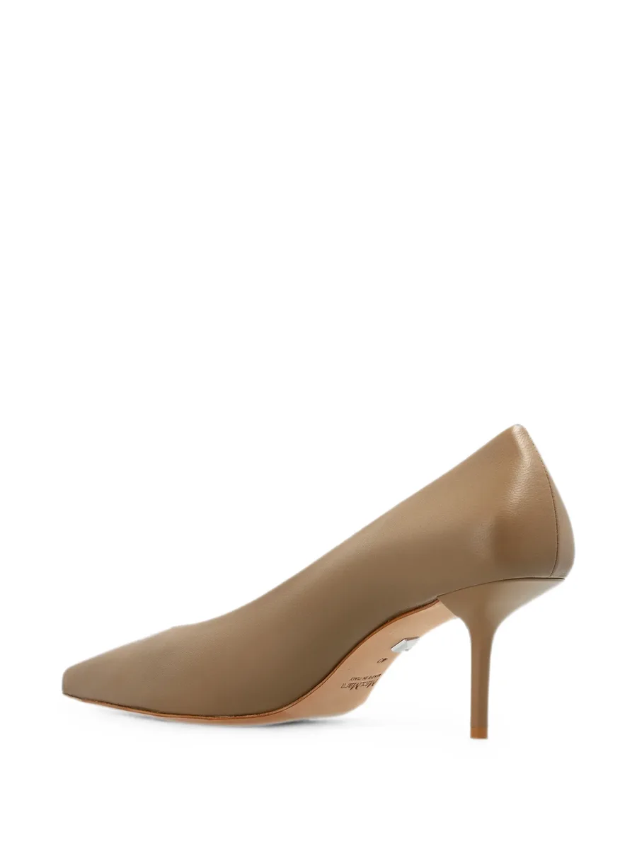 leather pointed-toe pumps 3
