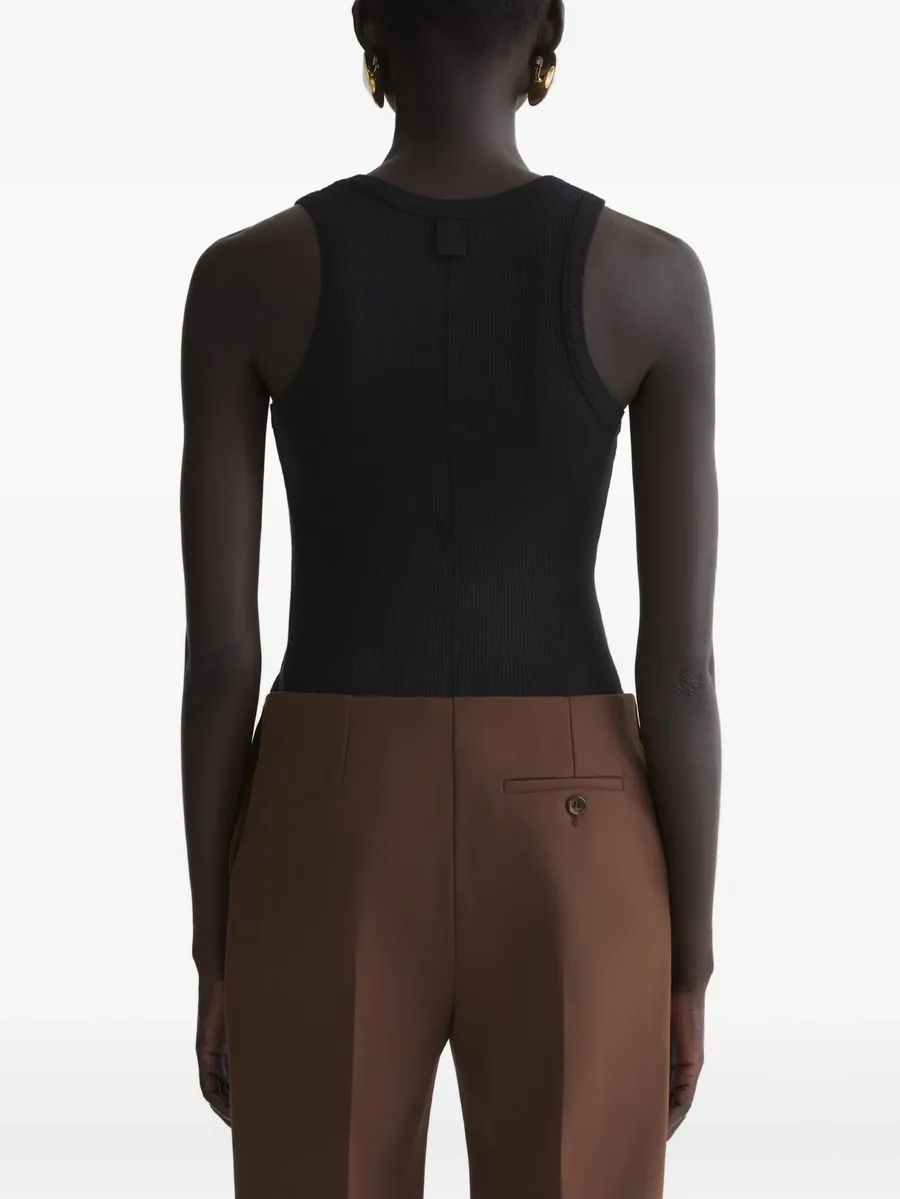 black ribbed tank top 3