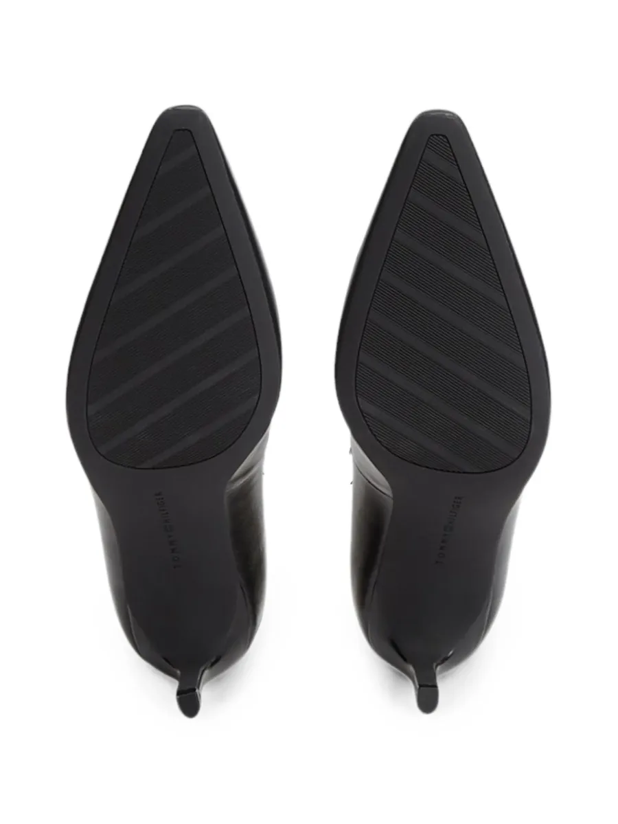 logo-plaque pointed-toe pumps 2