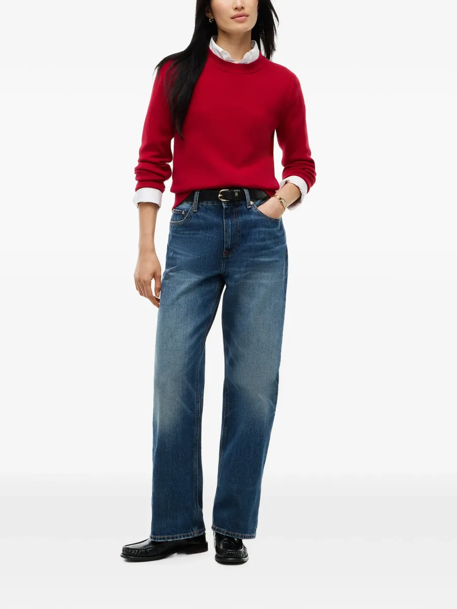 logo-embroidered ribbed-trim sweater 2