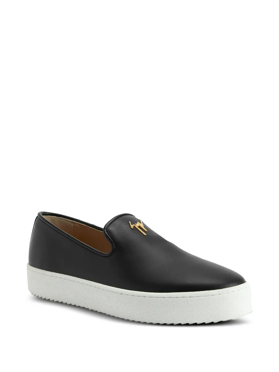 logo-plaque slip-on sneakers 4