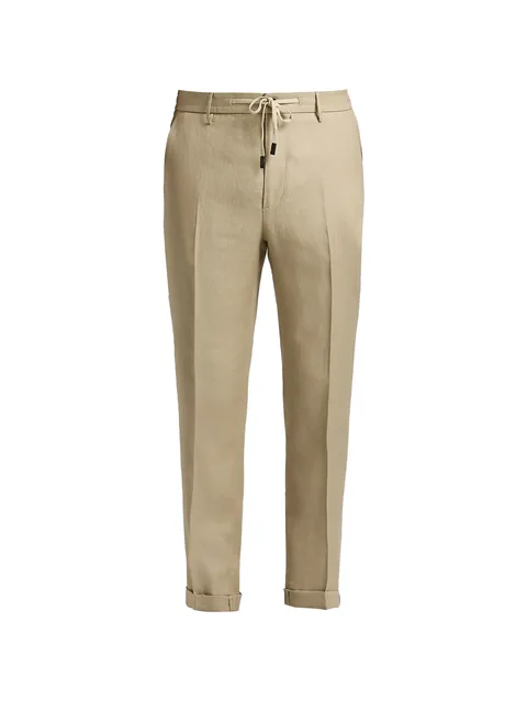 pleated drawstring trousers