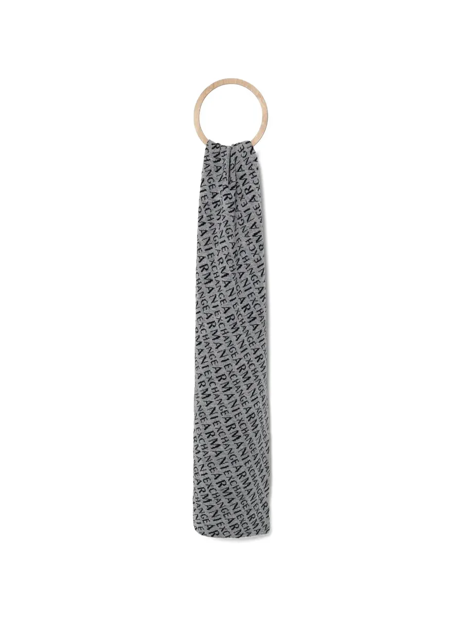 logo-pattern scarf 1