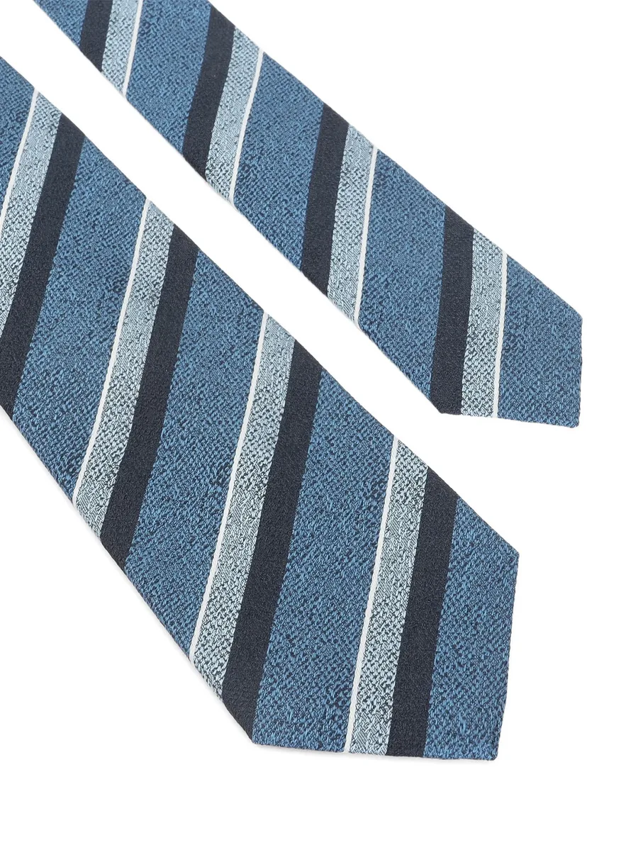 diagonal-stripe silk tie 3