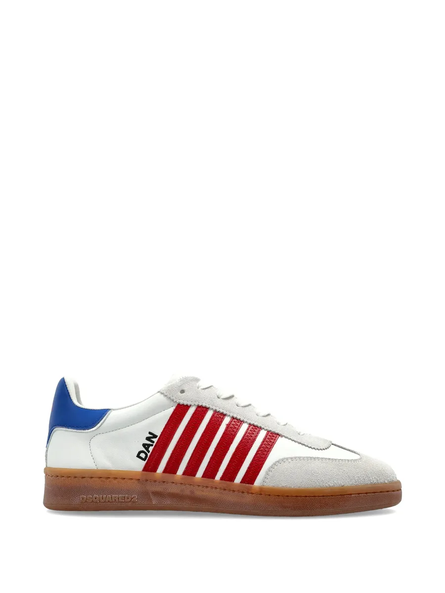 Boxer striped leather sneakers 1