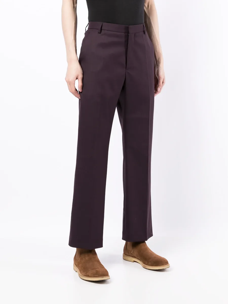 Jun twill straight-leg trousers 5