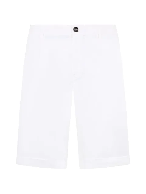 button-fastening chino shorts
